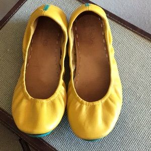 Tieks yellow flats